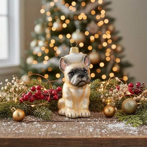 Bulldog Christmas Ball