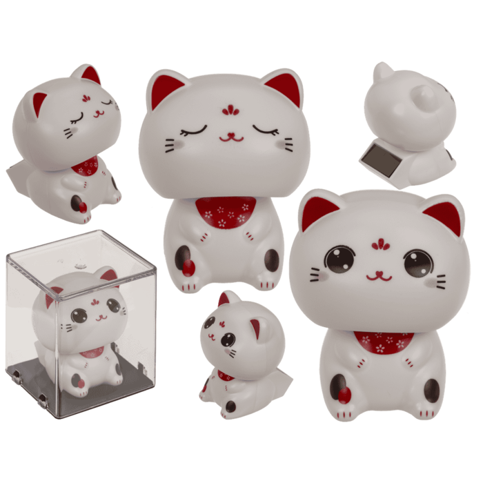 Waving cat, with solar cell, 5.5 cm