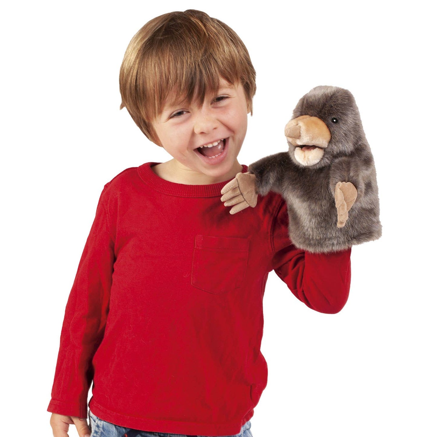 Marionnette à main Petite taupe 3141/ Petite taupe Folkmanis réaliste