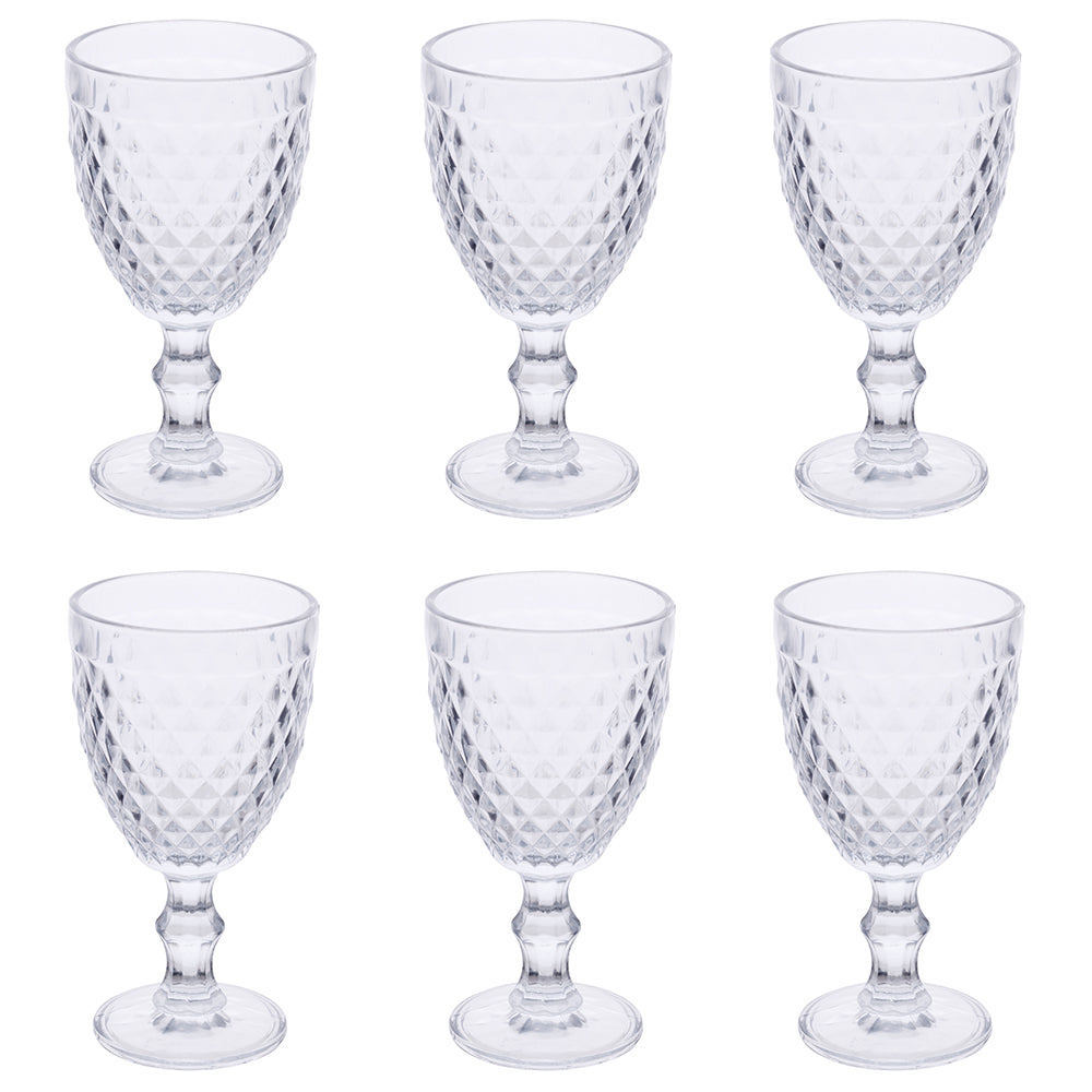 MADAME SET 6 TRANSPARENT GOBLETS 370 ML - 5913498