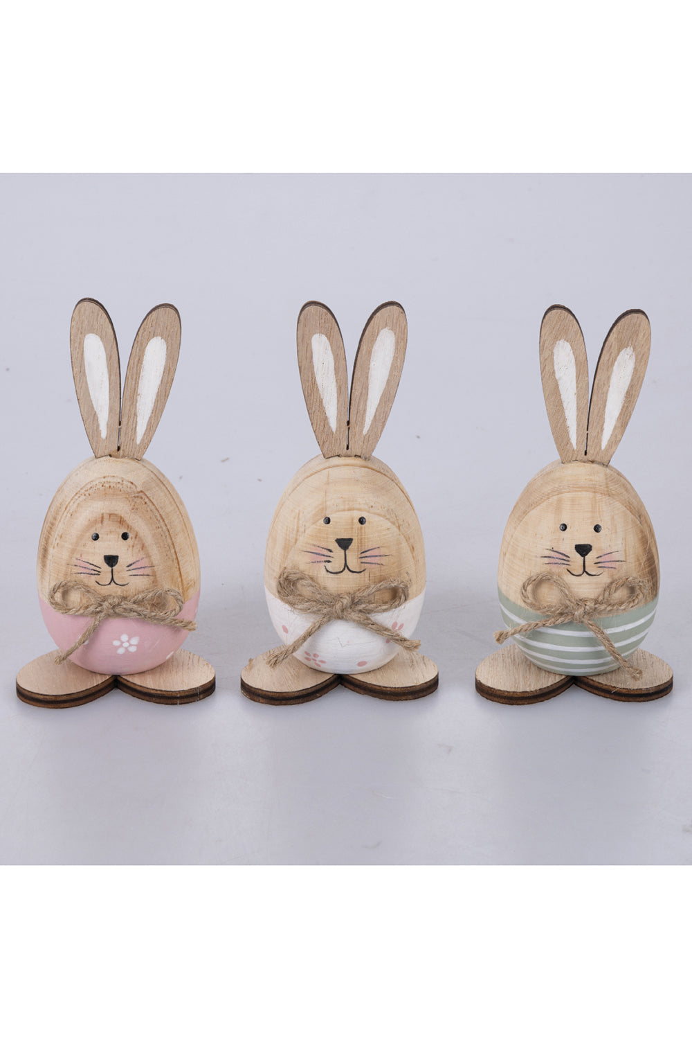 EASTER WOODEN BUNNY 3 ASST - 5918521