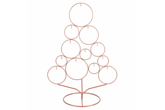 SMALL COPPER METAL TREE WITH HOOKS - 5919667
