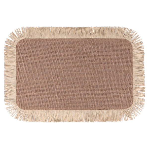JUTE RECT. PLACEMAT - PAPER BANGS - 5921032