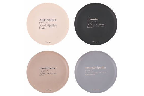VICTIONARY PIZZA PLATE 33 CM 4 PC - 5922285