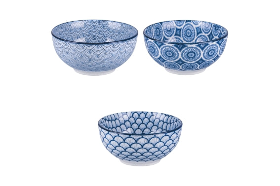 CONFUSION BLUE MEDIUM BOWL 680ML 3ASS. - 5922460
