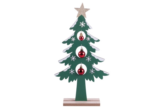 CHRISTMAS CHIC TREE WOOD H 41 CM - 5924576