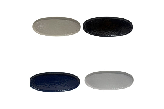 48X20CM OVAL MELAMINE PLATE 4 ASST - 5926098