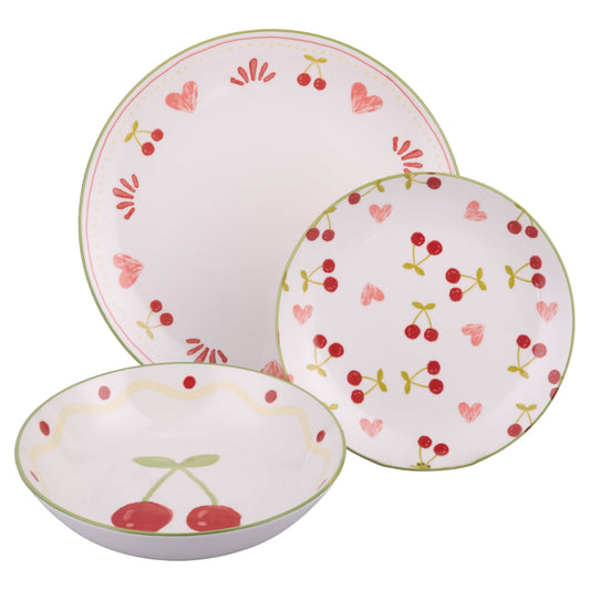 CHERRY HEART TABLE 18PCS - 5926667
