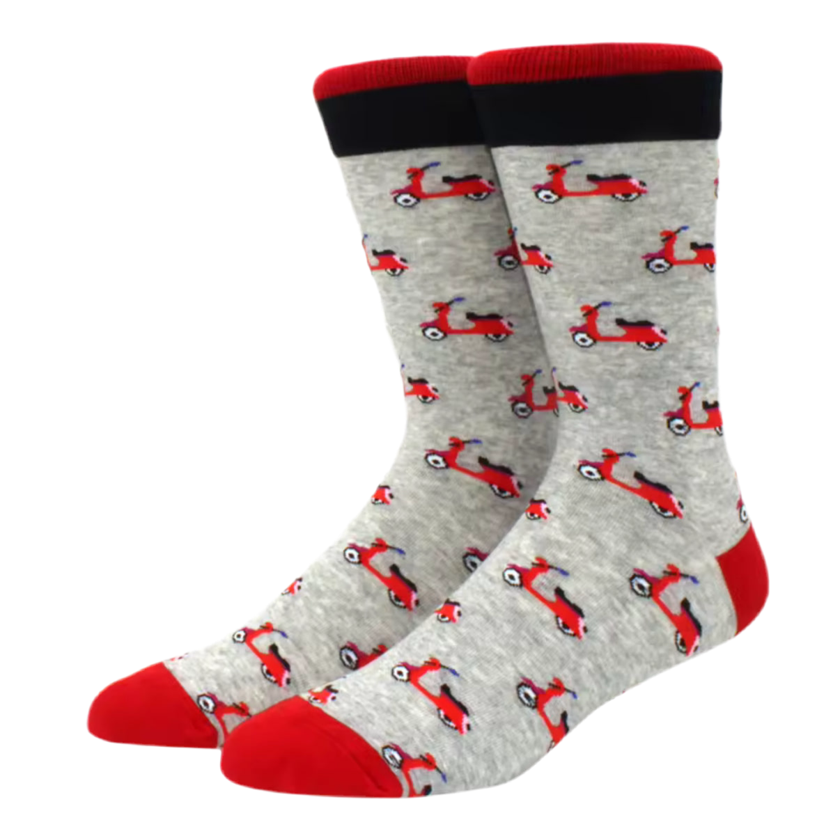 Chaussettes Scooters Rouges Retro