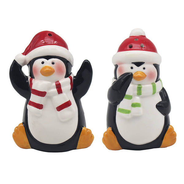 Salière et poivrière Pingouins de Noël