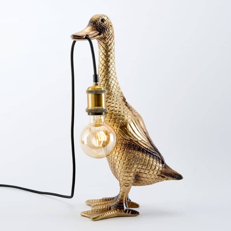 Duck Table Lamp “Son of a Duck” Gold
