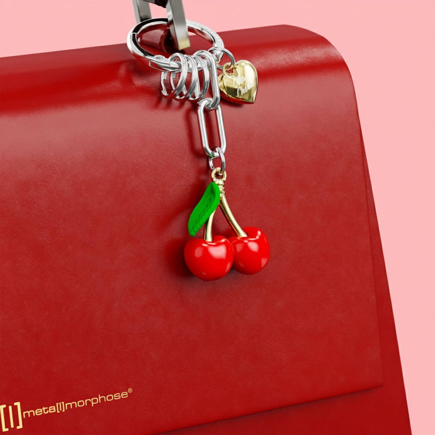 Cherry Charm Keychain