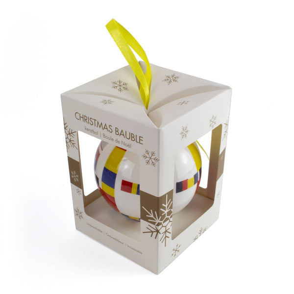 Unbreakable Mondrian Boogie Woogie Christmas Ornament