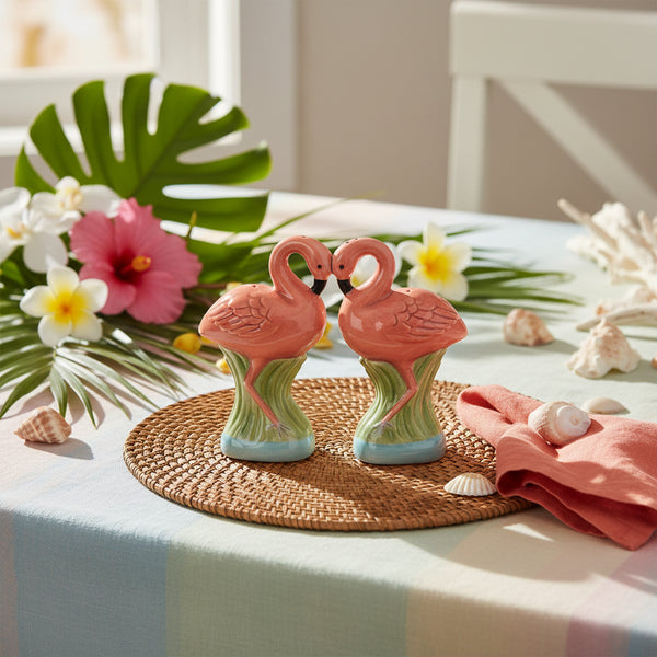 Salière et poivrière Flamants Roses – Pacific Trading – vue 2