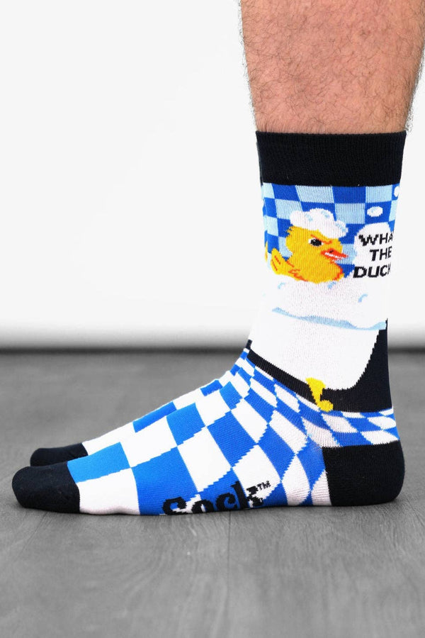 Blue Duck Socks "What the Duck?"