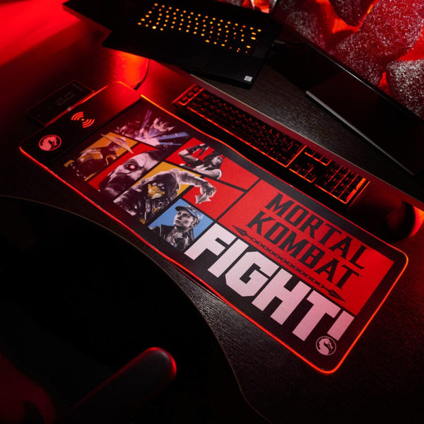 Mortal Kombat - Oversized Gaming Mat & Mobile Charger