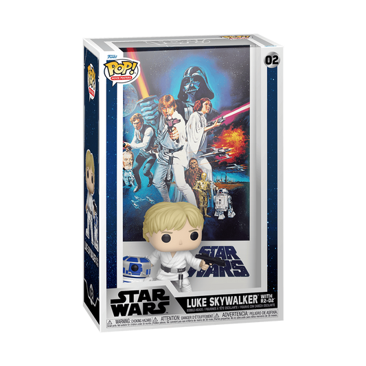 Pop! Movie Poster Luke Skywalker with R2-D2