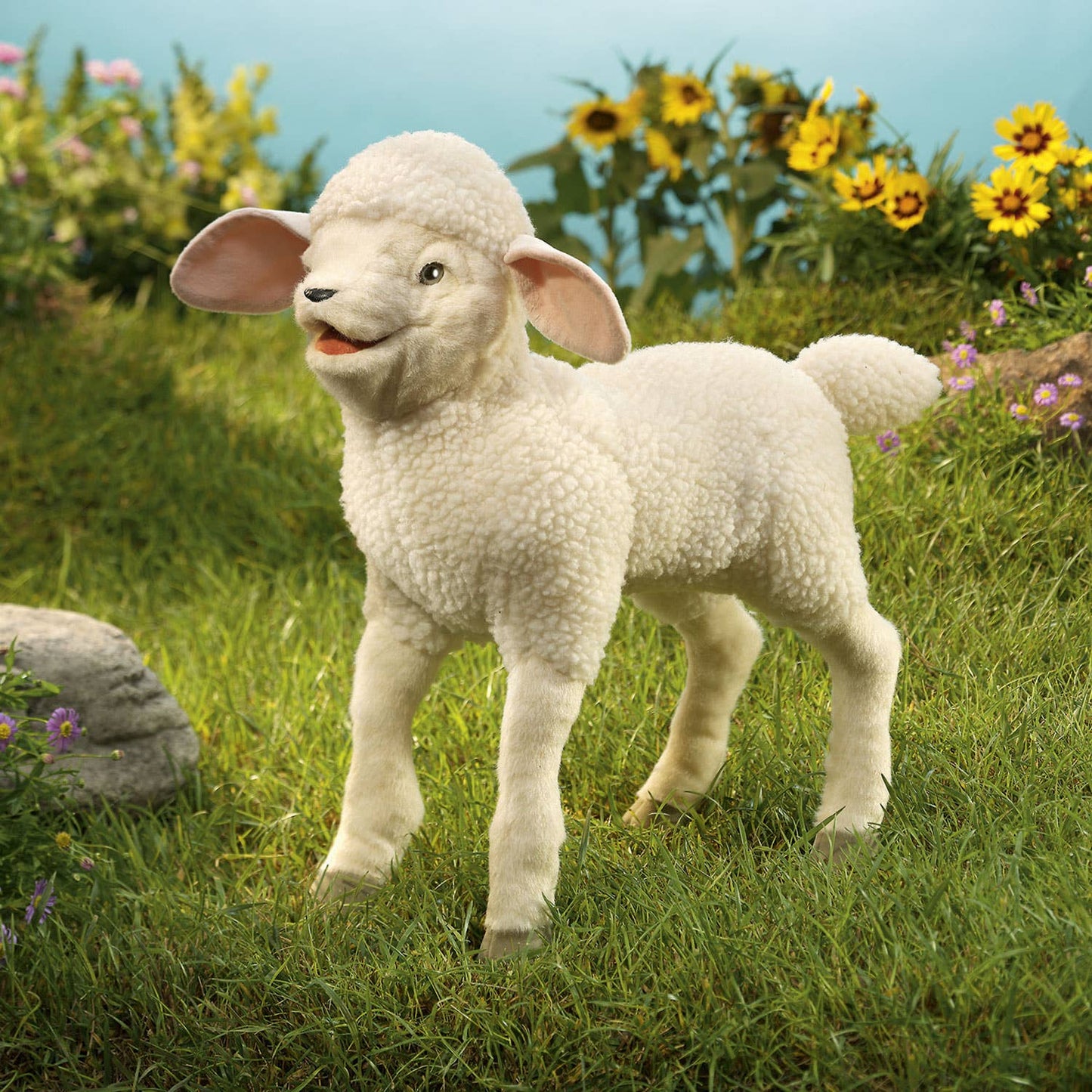 Marionnette à main Agneau 3142/ Lambkin Folkmanis réaliste