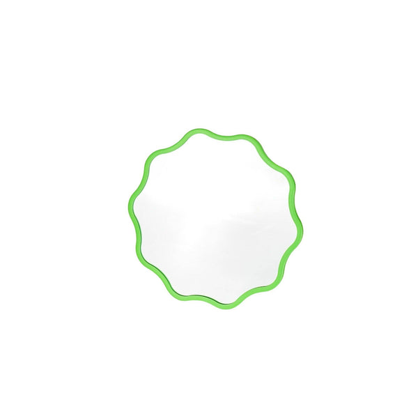 Makeup mirror - Round - Green - 25x1x25cm