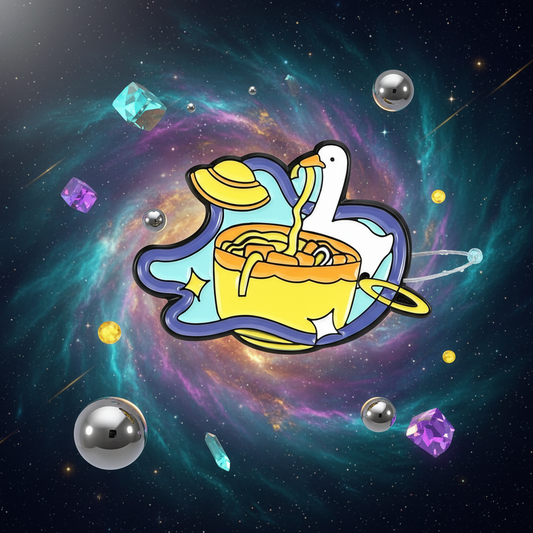Pin's Canard Blanc "Space Noodle"