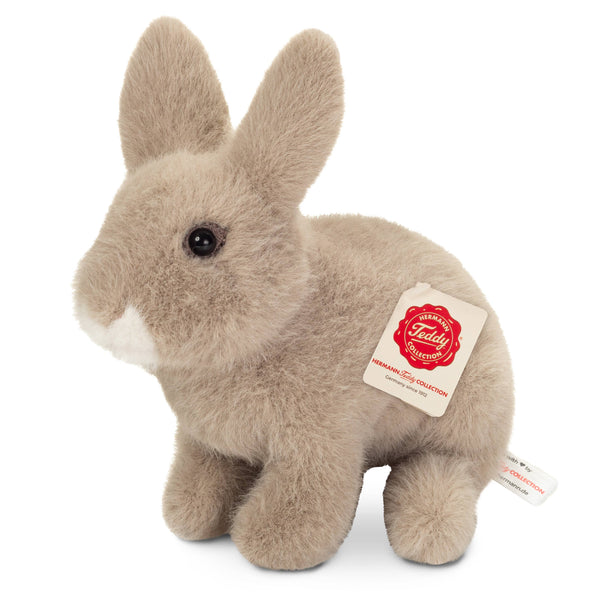 Peluche Lapin Assis Gris - Teddy Hermann