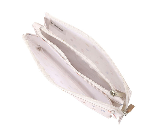 Trousse à Crayons 3 Compartiments Nature Géométrique