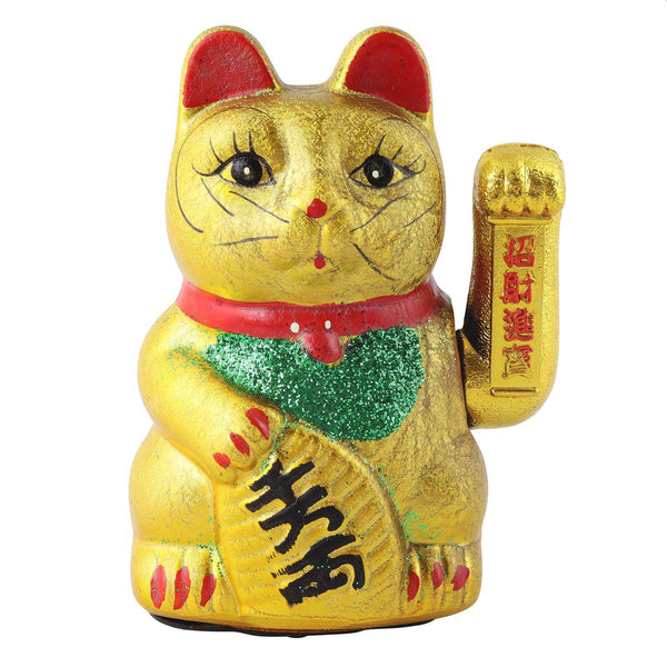 Lucky Gold Ceramic Cat 17cm