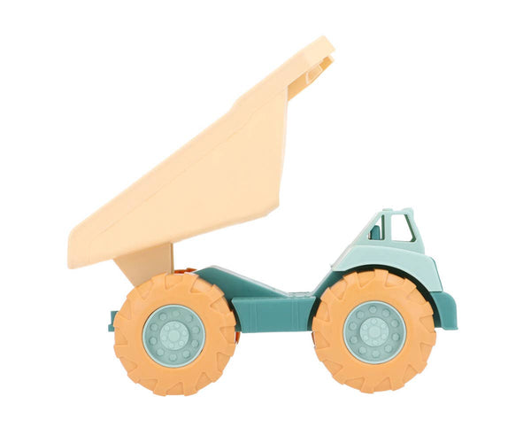 Green dump truck
