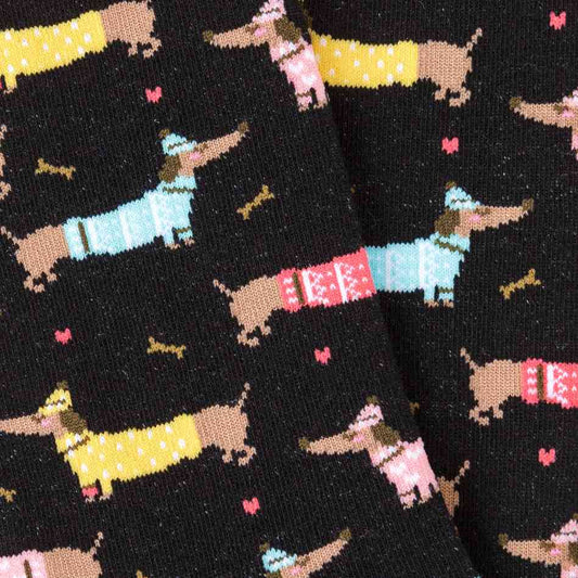 Dachshund socks with sweater