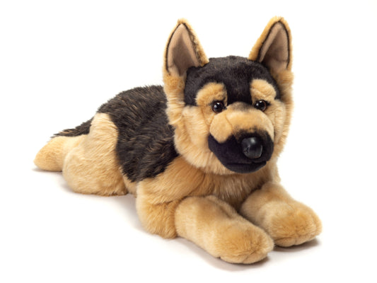 Large Plush German Shepherd Lying Down