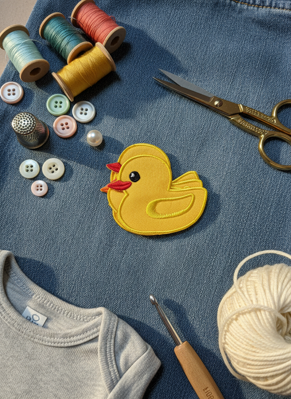 Duck iron-on patch