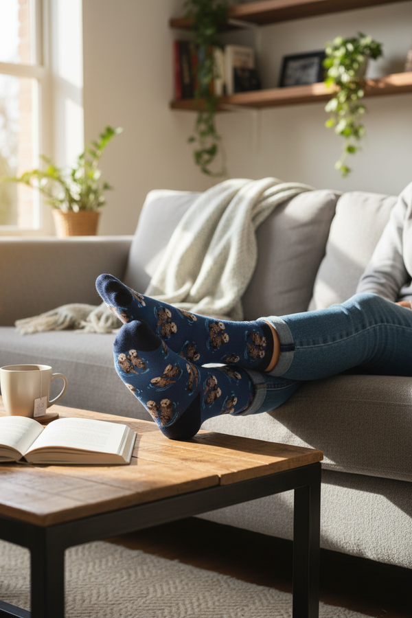 Otter Couple Socks