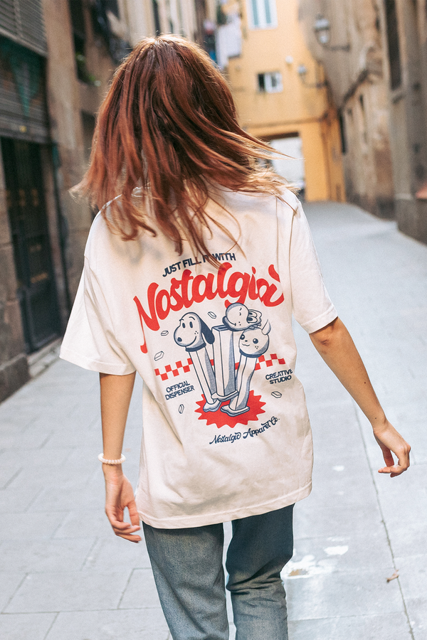 t shirt just fill it with nostalgia nostalgic apparel