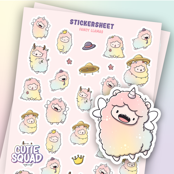 Chic Llama Sticker Sheets