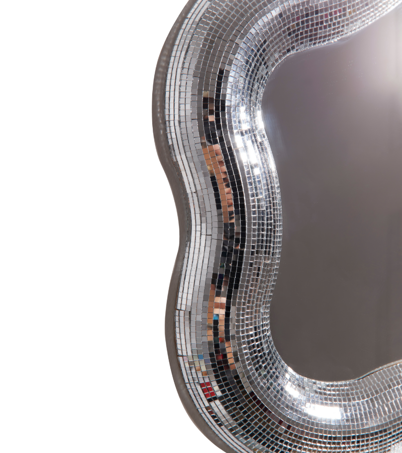 Disco flower mirror