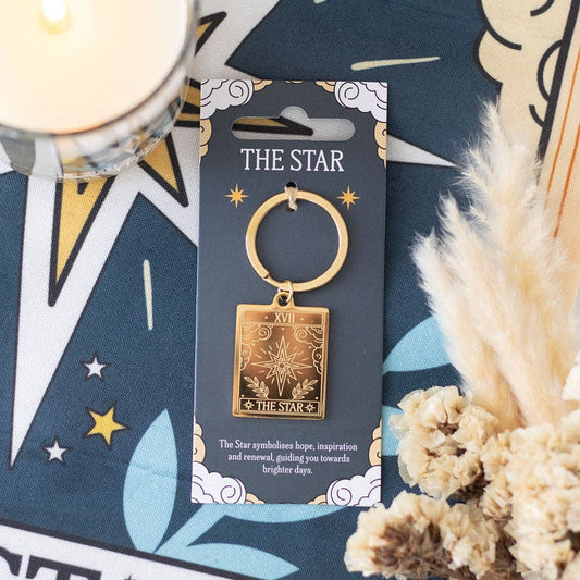 The Star Tarot Card Keychain
