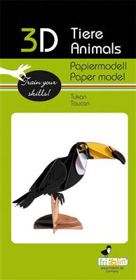 3D Paper Model - Toucan