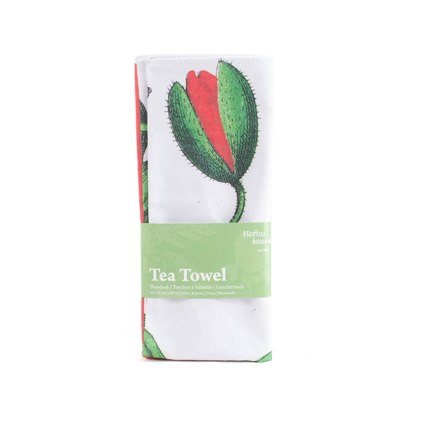 Hortus Botanicus Poppy Tea Towel