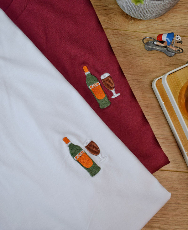 T-Shirt Brodé Picon Bière - t-shirt brodé Juste un T-shirt