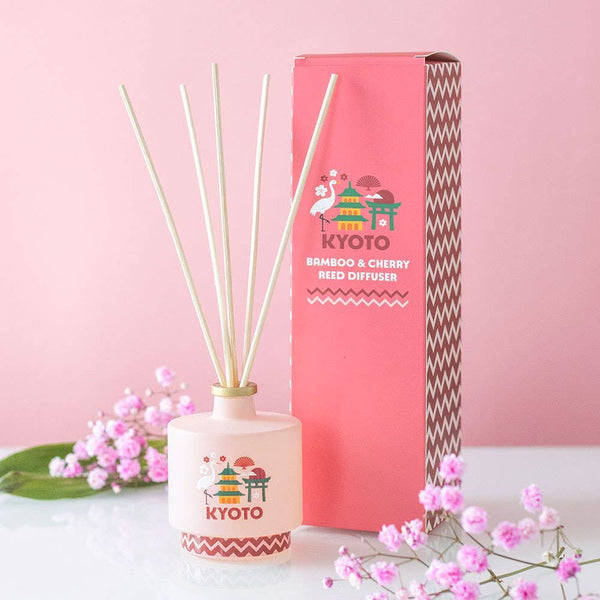 Kyoto Reed Diffuser — Bamboo & Cherry Blossom