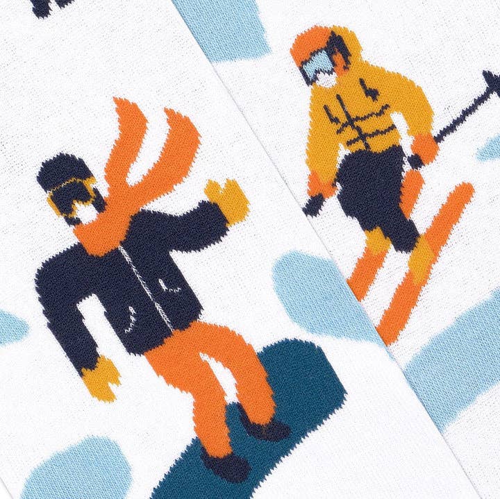 Mismatched Ski Socks