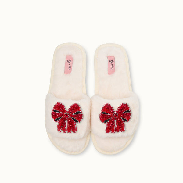 Pair of slippers brooches - Bow