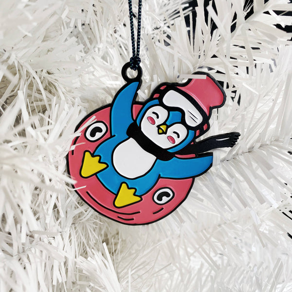 Hanging decoration Penguin on Skis