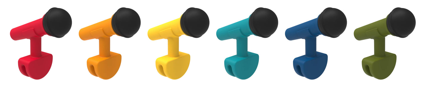 Set of 6 Microphone Glass Markers