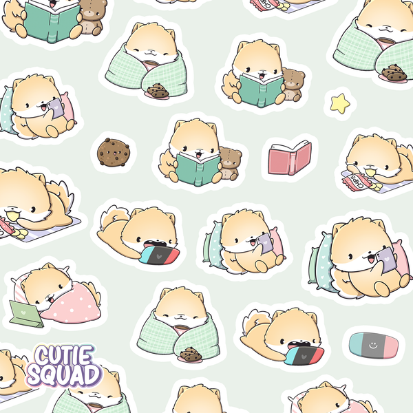 Shiba Evening Routine Sticker Sheets
