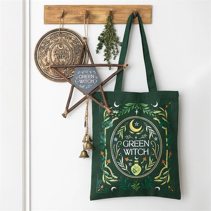 Tote bag Sorcière verte
