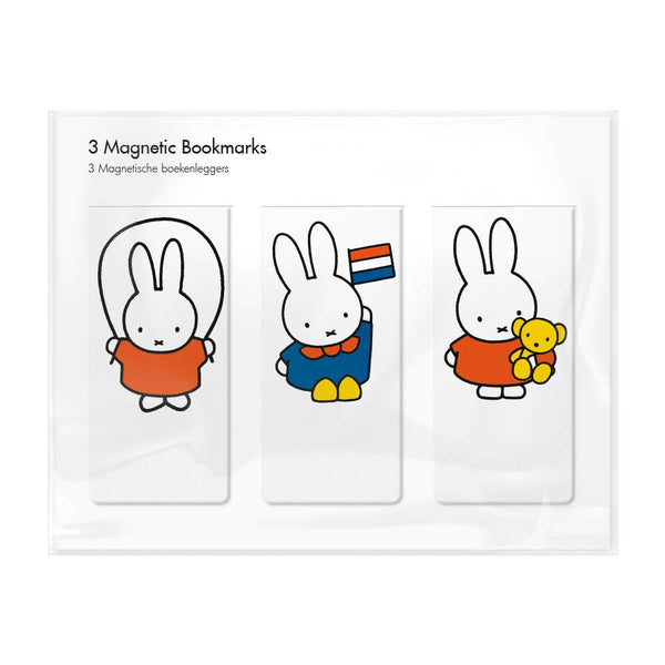 Magnetic bookmark, set of 3, Miffy playing