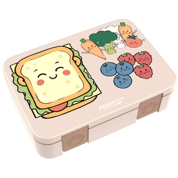 Lunch Box with Compartments, Lightweight & Leakproof -Sandwich Brown