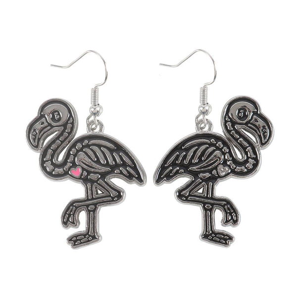 Flamin-goth drop earrings