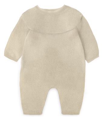 ML Poupées: PYJAMA gris 21cm, éco et recyclé, sur un cintre, 3+